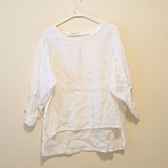Bellambia 100% linen blouse size small. - Picture 1 of 10